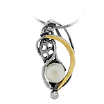 Silver and Gold Pendant