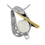 Silver and Gold Pendant