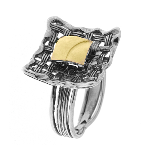 Silver and Gold Ring