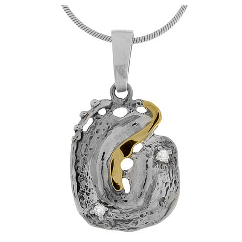 Silver and Gold Pendant