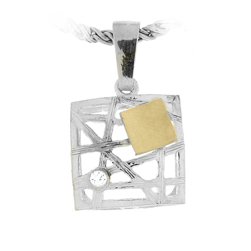 Silver and Gold Pendant