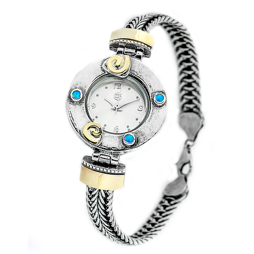 Silver and Gold Watch