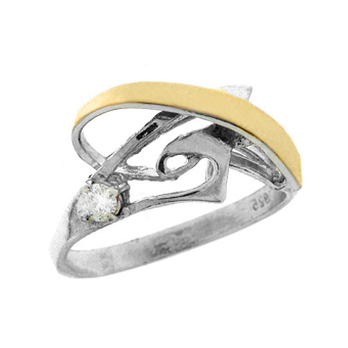 Silver and Gold Ring