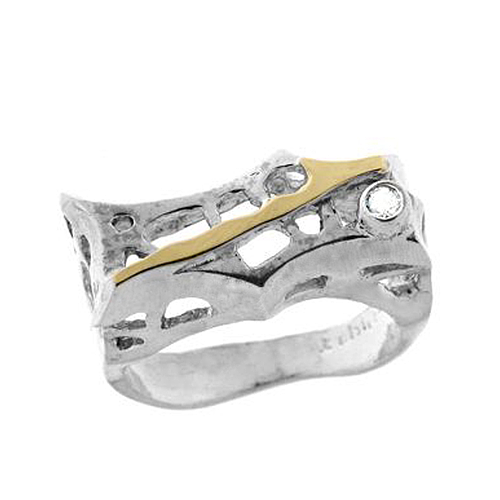 Silver and Gold Ring