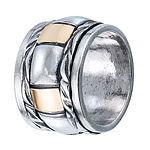 Silver and Gold Ring