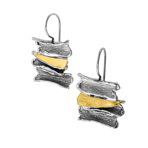 Silver and Gold Earrings