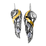 Silver and Gold Earrings