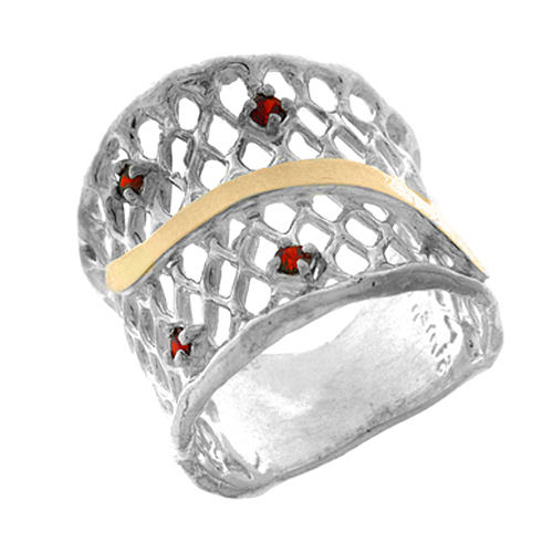 Silver and Gold Ring