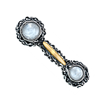 Silver and Gold Brooch