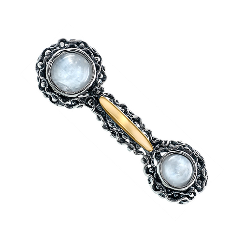 Silver and Gold Brooch