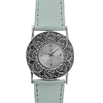 Silver Leather watch