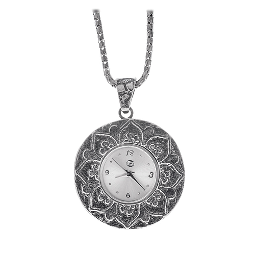 Silver Pendant Watch