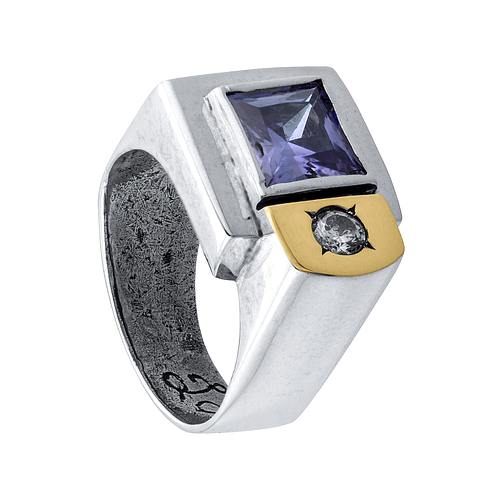 Silver and Gold Ring