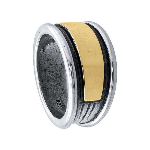 Silver and Gold Ring 