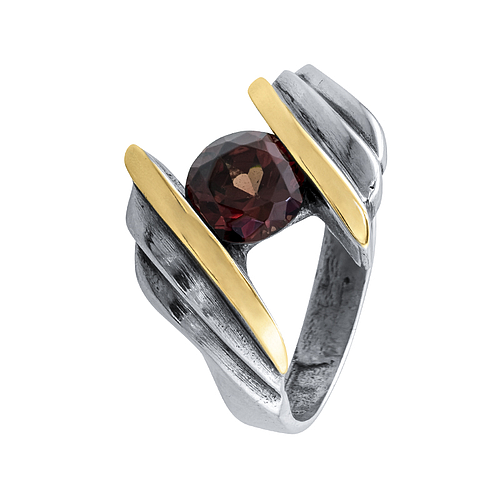 Silver and Gold Ring