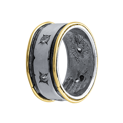 Silver and Gold Ring