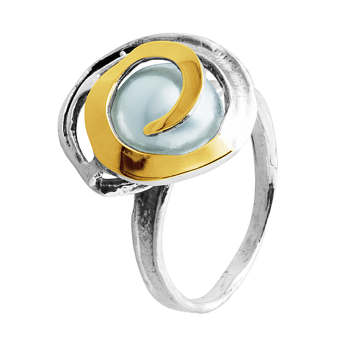 Silver and Gold Ring