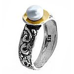 Silver and Gold Ring