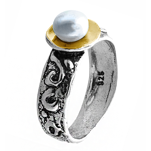 Silver and Gold Ring