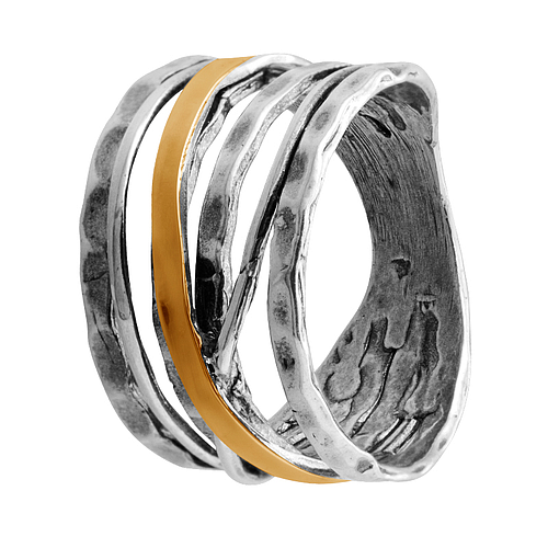 Silver and Gold Ring