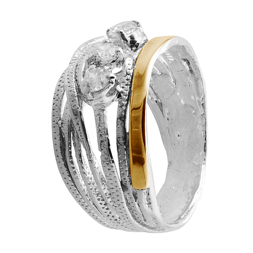 Silver and Gold Ring