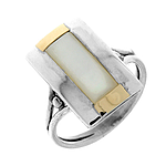 Silver and Gold Ring