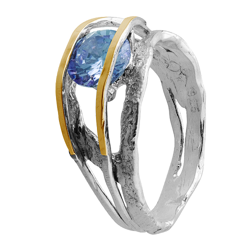 Silver and Gold Ring