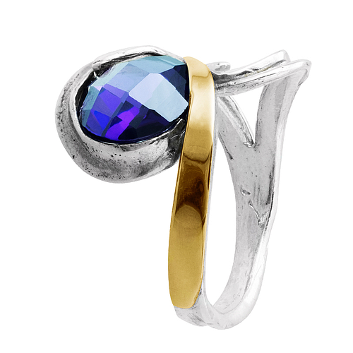 Silver and Gold Ring