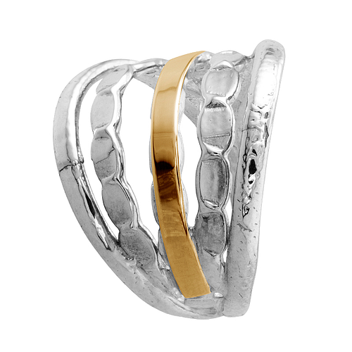 Silver and Gold Ring