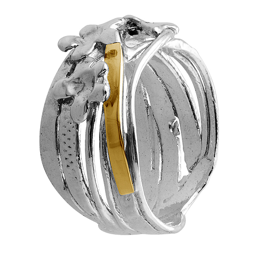 Silver and Gold Ring