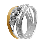 Silver and Gold Ring