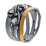 Silver and Gold Ring