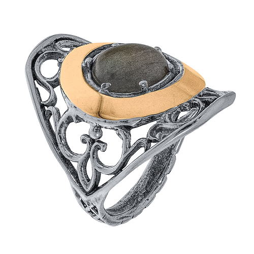 Silver and Gold Ring