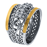 Silver and Gold Ring