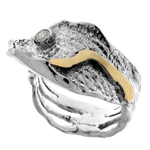 Silver and Gold Ring