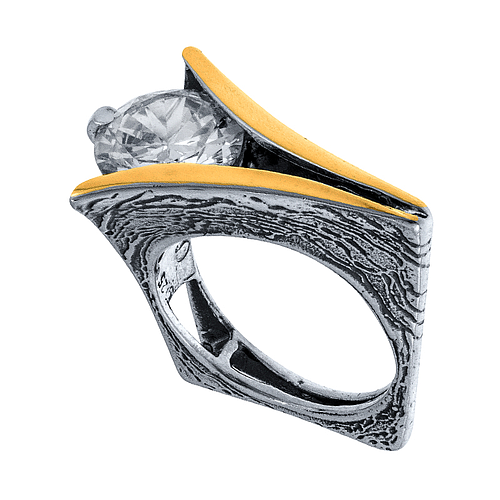 Silver and Gold Ring 