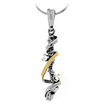 Silver and Gold Pendant