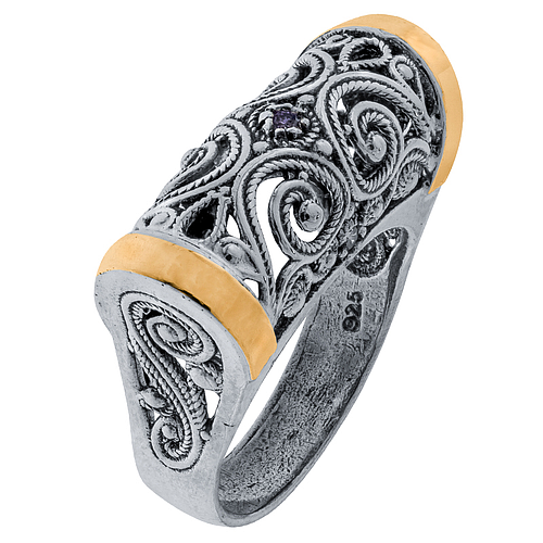 Silver and Gold Ring