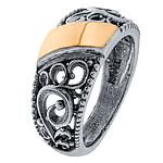 Silver and Gold Ring