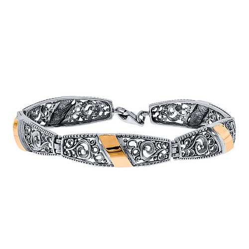 Silver and Gold Bracelet