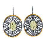 Silver and Gold Earrings