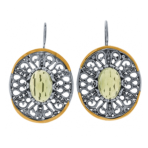 Silver and Gold Earrings