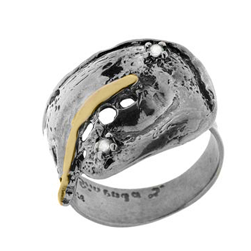 Silver and Gold Ring