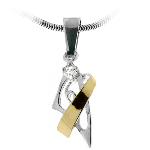 Silver and Gold Pendant