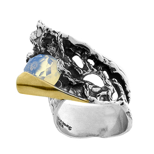 Silver and Gold Ring