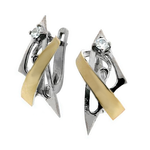 Silver and Gold Earrings