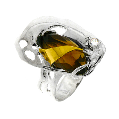 Silver and Gold Ring