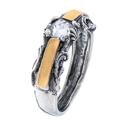 Silver and Gold Ring