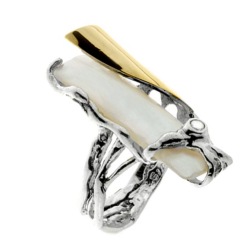 Silver and Gold Ring