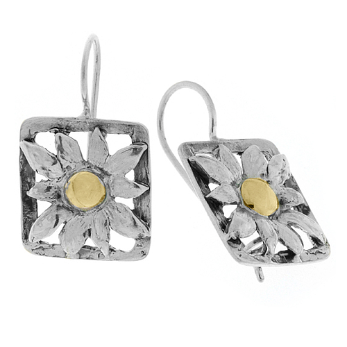 Silver and Gold Earrings